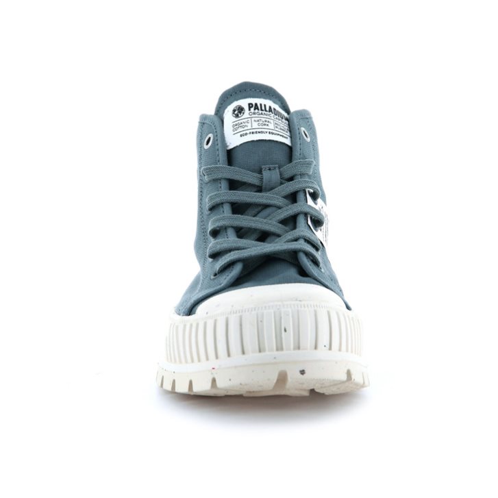 Dámské Boty Palladium Pallashock Mid Organic Tmavě Blankyt | CZ LXS-73A